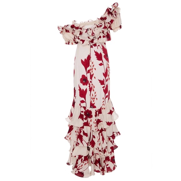 Floral Ruffle Maxi Dress The Kasara - Picture 4 of 5